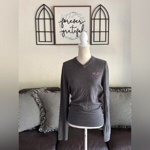 Vintage Y2K Hollister V Neck Long Sleeve Sweater Size M Basic Fall